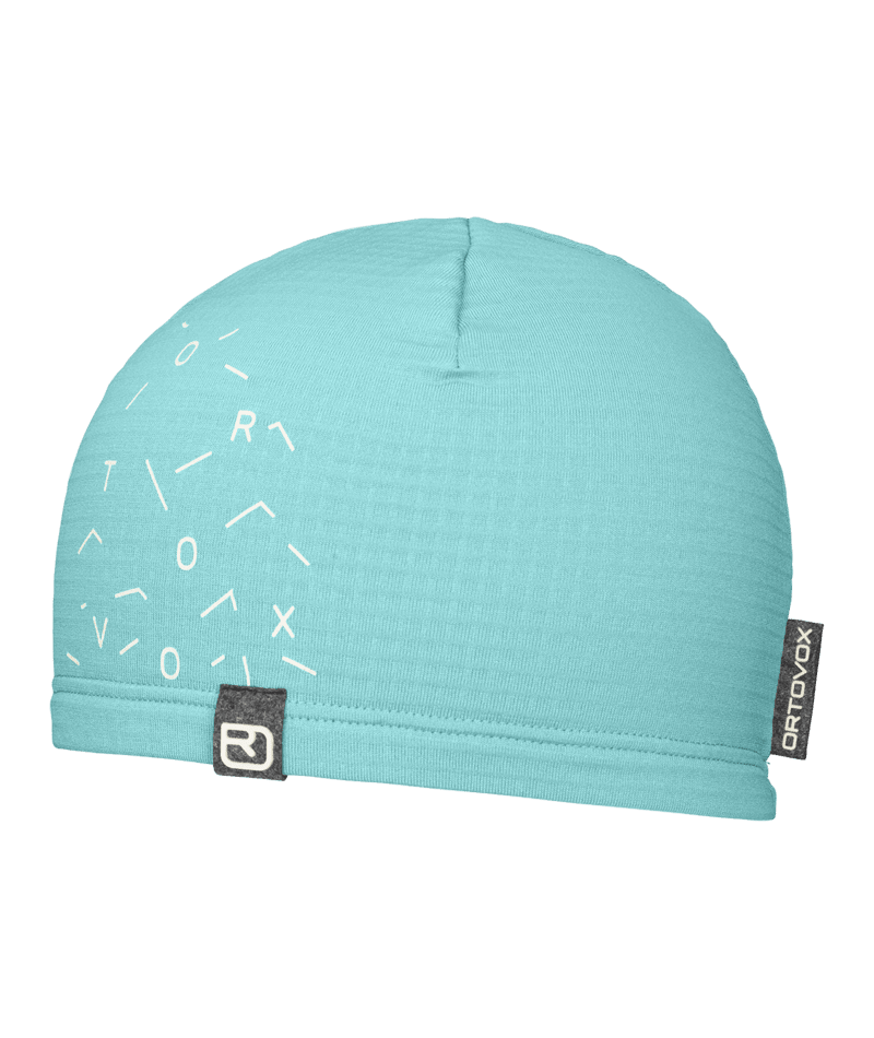 "FLEECE LIGHT GRID BEANIE" - "ice waterfall"
