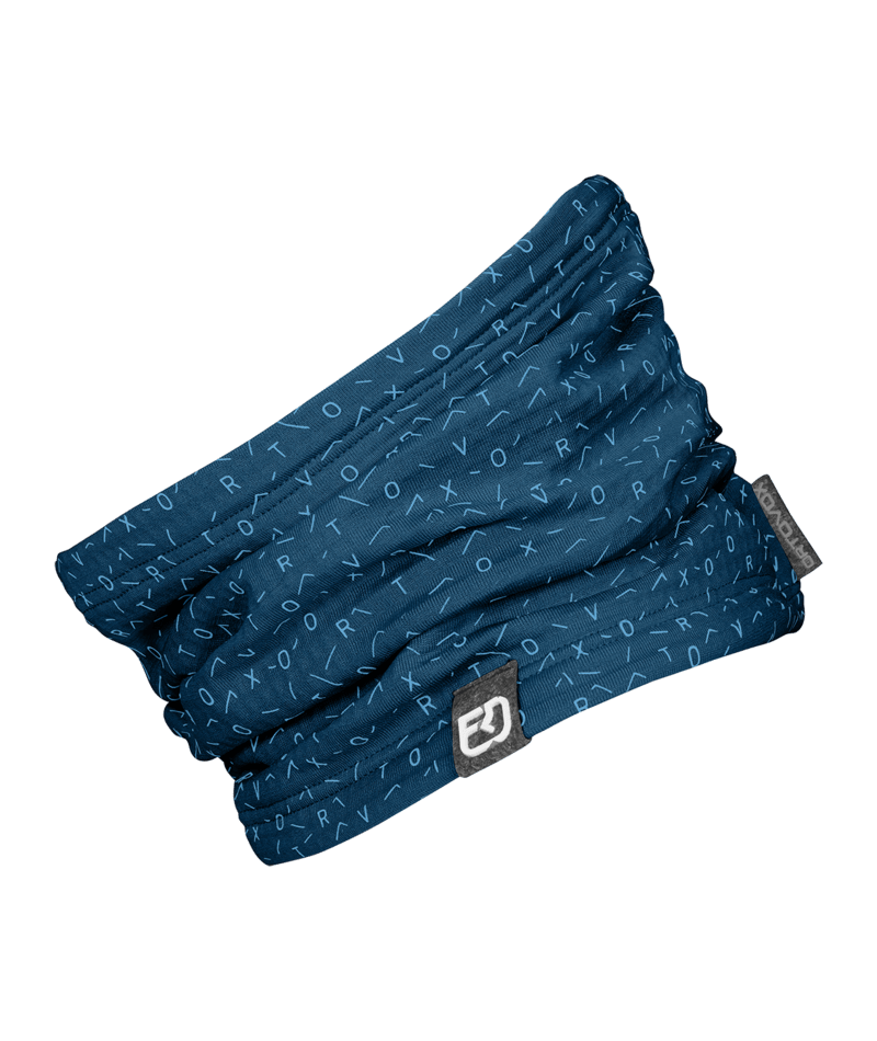 "FLEECE LIGHT GRID NECKWARMER" - "petrol blue"