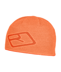 "MERINO LOGO KNIT BEANIE" - "faded tangerine"