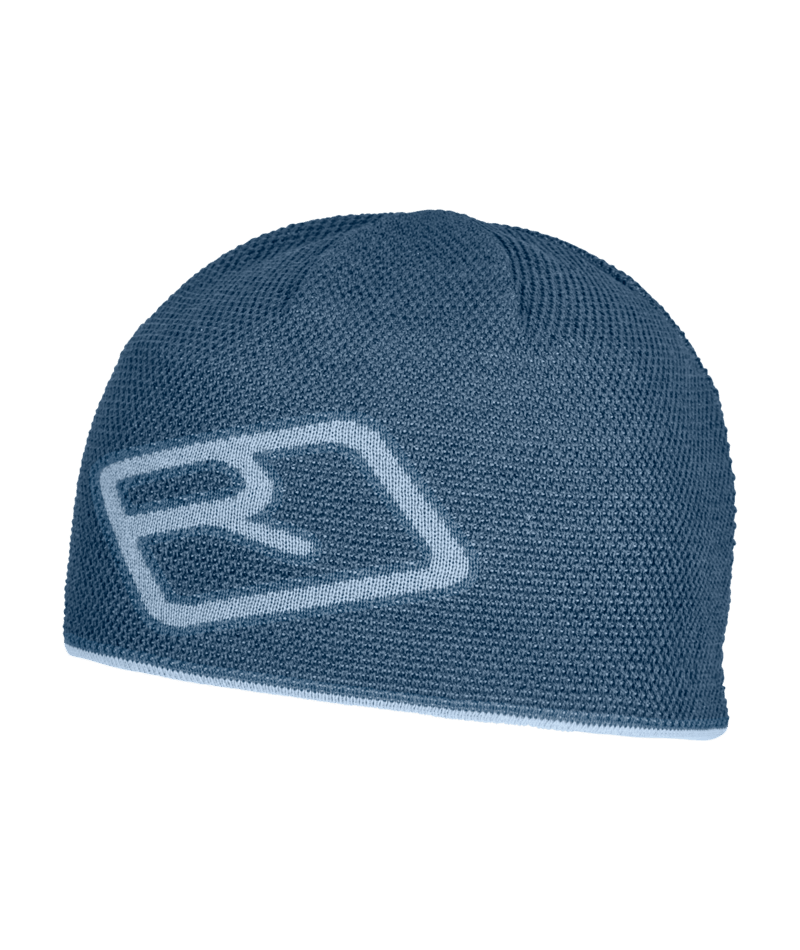 "MERINO LOGO KNIT BEANIE" - "light nunatak"
