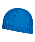 "MERINO TANGRAM KNIT BEANIE" - "mountain blue"