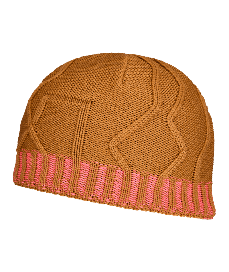 "MERINO TANGRAM KNIT BEANIE" - "sly fox"