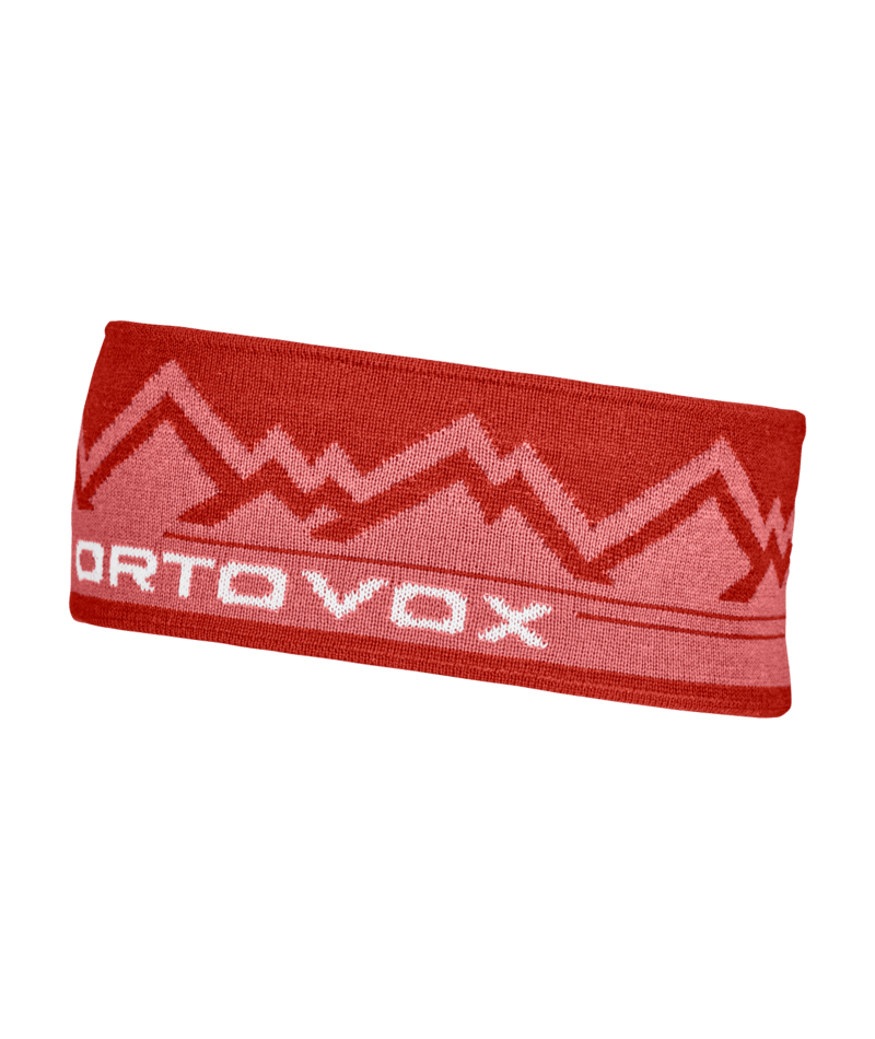"PEAK HEADBAND" - "sunset orange"