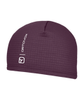"FLEECE GRID BEANIE" - "dark wild berry"