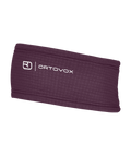 "FLEECE GRID HEADBAND" - "dark wild berry"