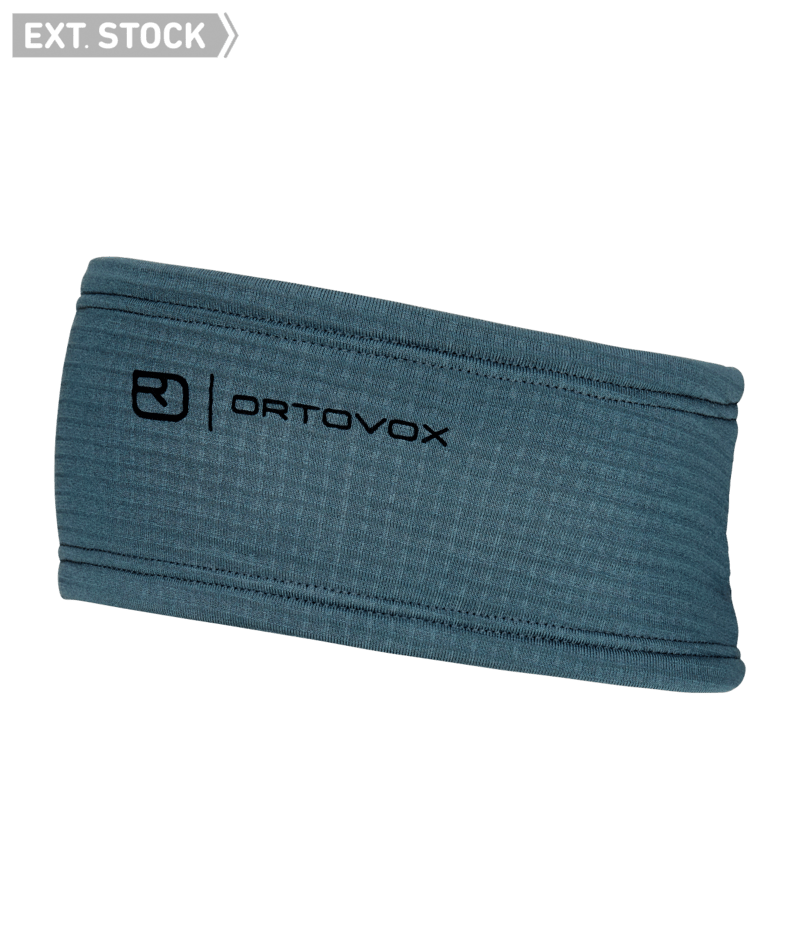 "FLEECE GRID HEADBAND" - "dark arctic grey"
