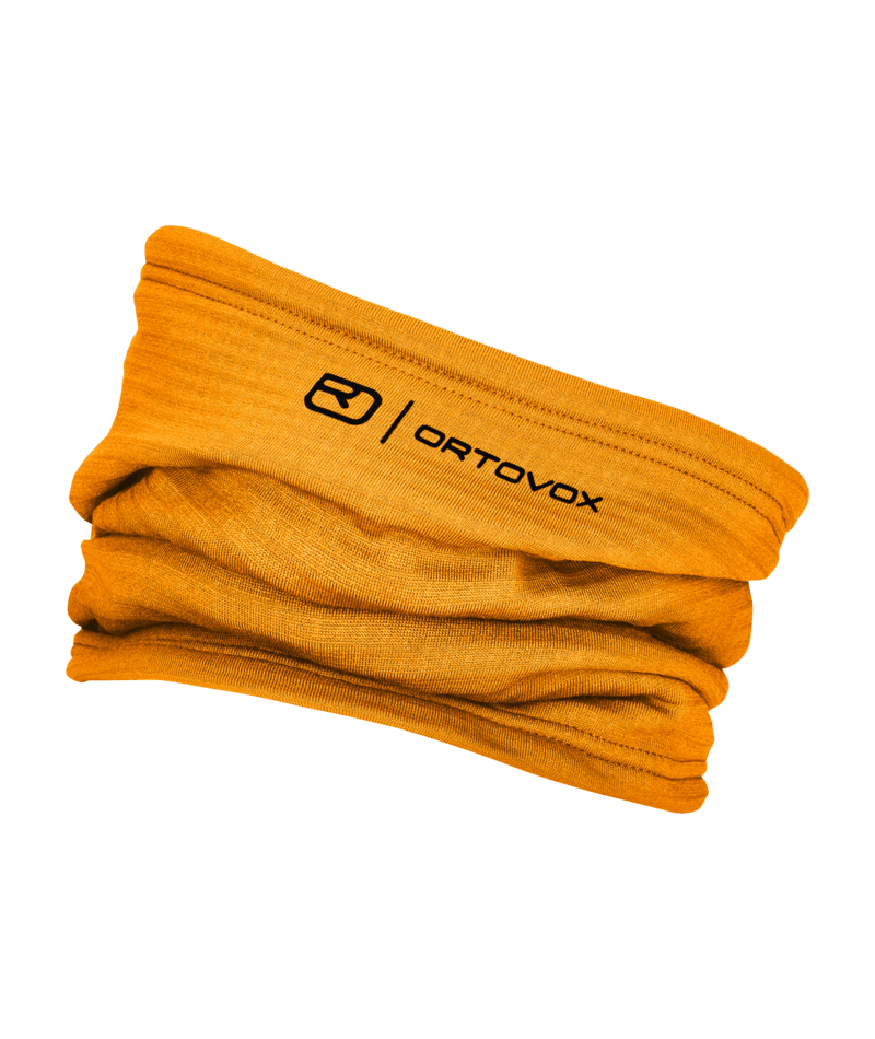 "FLEECE GRID NECKWARMER" - "autumn leaves"