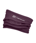 "FLEECE GRID NECKWARMER" - "dark wild berry"