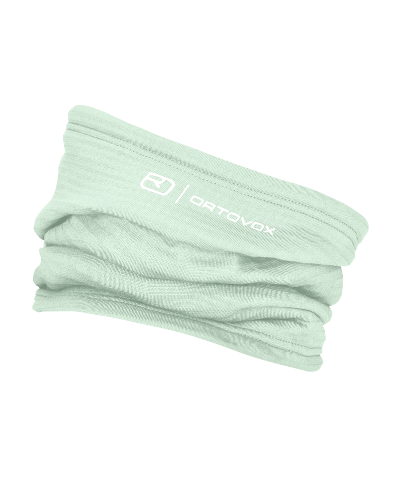 "FLEECE GRID NECKWARMER" - "green acid"