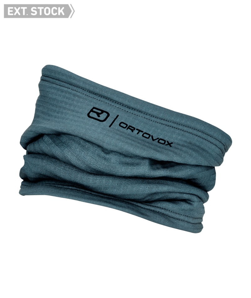 "FLEECE GRID NECKWARMER" - "dark arctic grey"