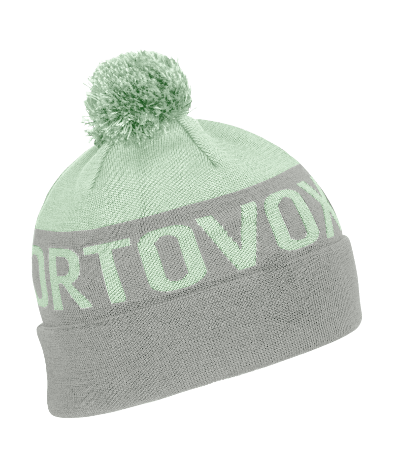 "BOBBLE KNIT BEANIE" - "green acid"