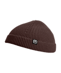 "FISHERMAN BEANIE" - "dark chestnut"