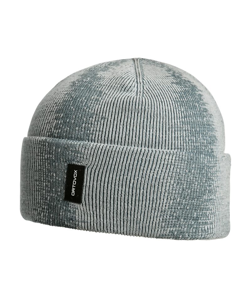 "NICHOLSON RIB BEANIE" - "grey ice"