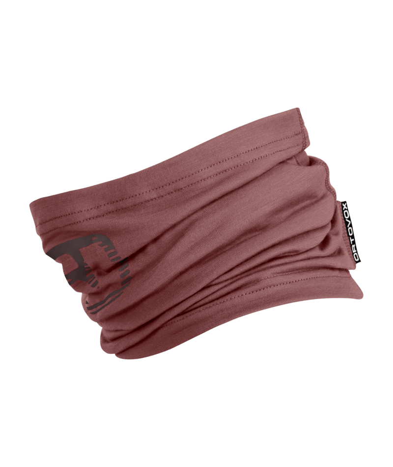 "120 COOL TEC LOGO NECKWARMER" - chestnut