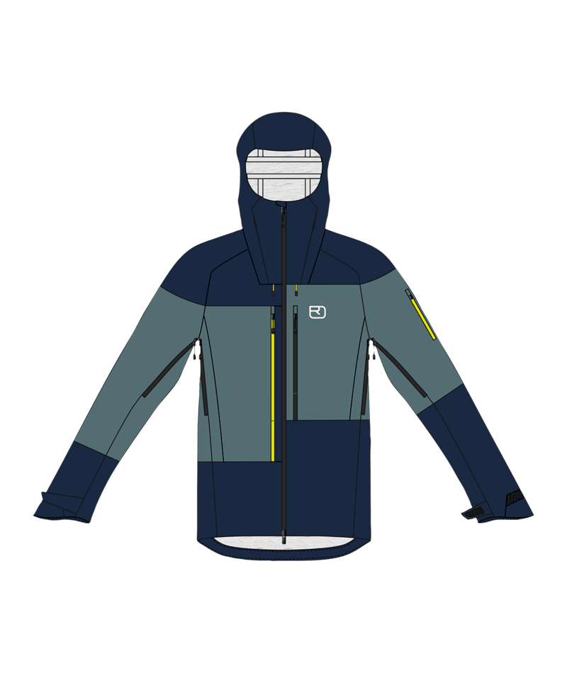 "3L GUARDIAN SHELL JACKET M" - "deep ocean"