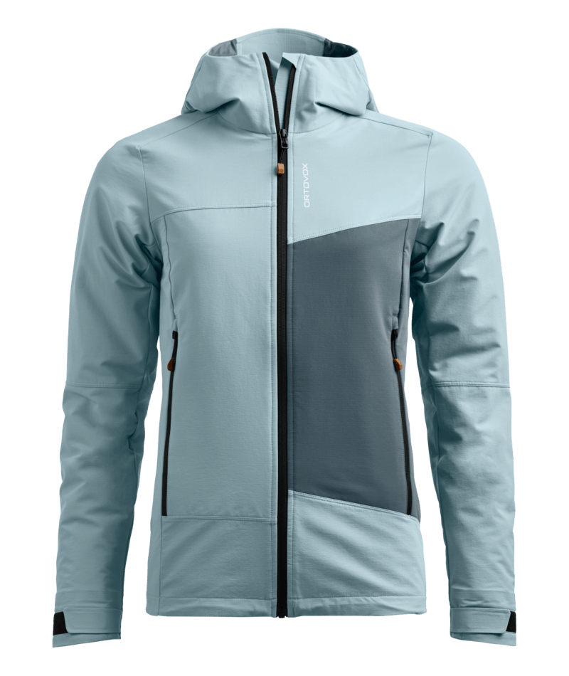 "SECEDA SOFTSHELL JACKET W" - "glacier grey"