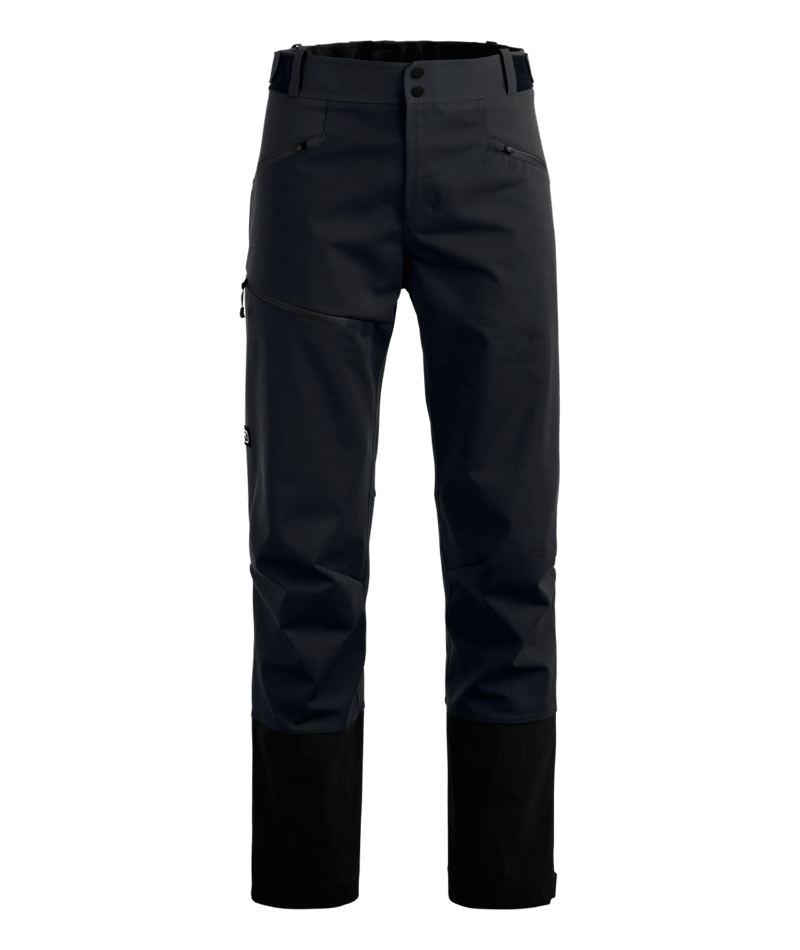 "ORTLER SOFTSHELL PLUS PANTS M" - "black raven"