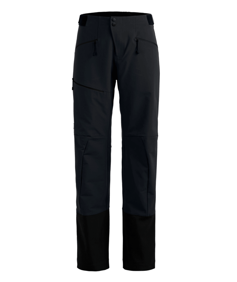 "ORTLER SOFTSHELL PANTS W" - "black raven"