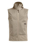 "ORTLER SOFTSHELL PLUS VEST M" - "dark linen"