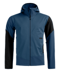 "ORTLER SOFTSHELL PLUS JACKET M" - "blue nunatak"