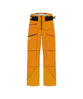 "3L DEEP SHELL PANTS W" - "autumn leaves"