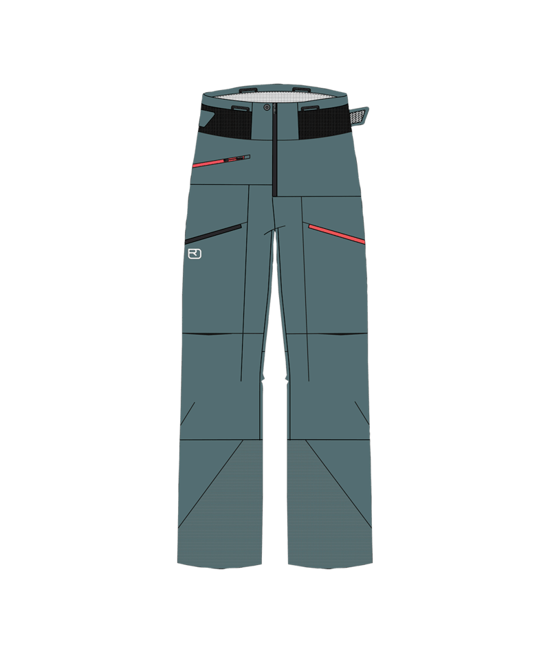 "3L DEEP SHELL PANTS W" - "arctic grey"