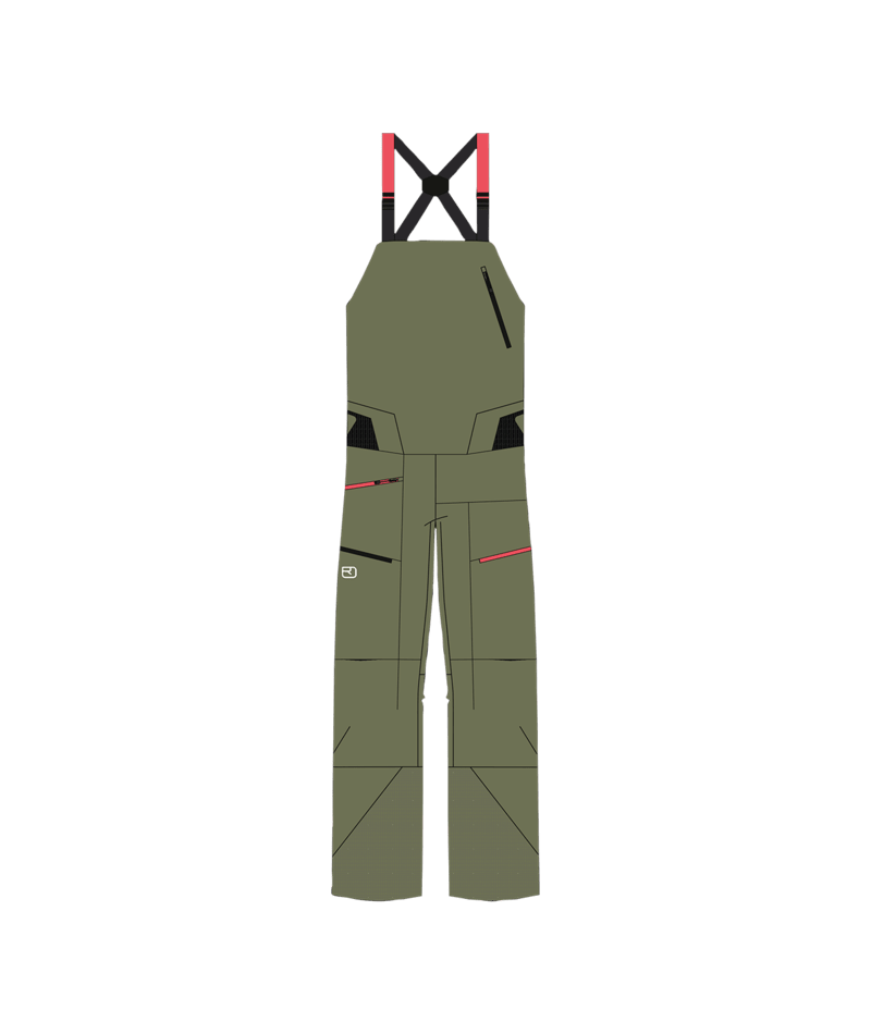 "3L DEEP SHELL BIB PANTS W" - "wild herbs"