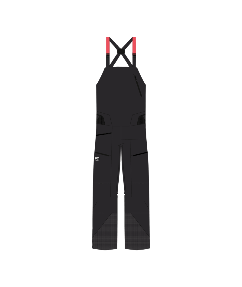 "3L DEEP SHELL BIB PANTS W" - "black raven"