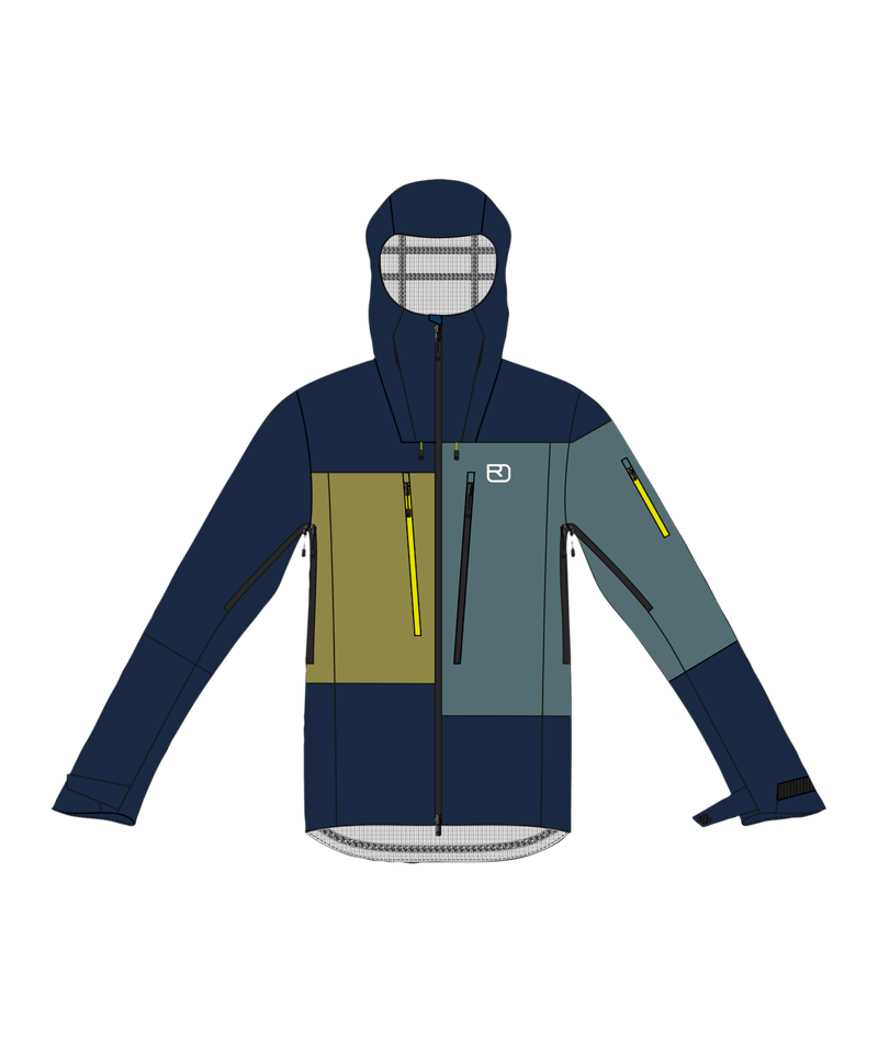 "3L DEEP SHELL JACKET M" - "deep ocean"