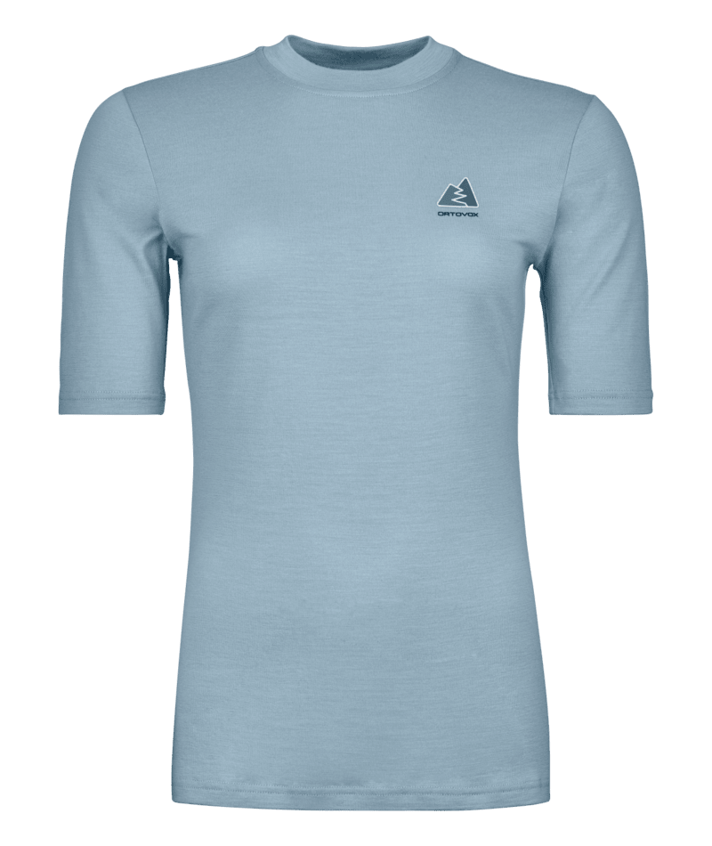 "185 MERINO MTN HUG TS W" - "glacier grey"