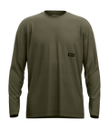 "185 MERINO PATCH LS M" - "dark wild herbs"