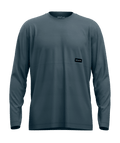 "185 MERINO PATCH LS M" - "dark arctic grey"
