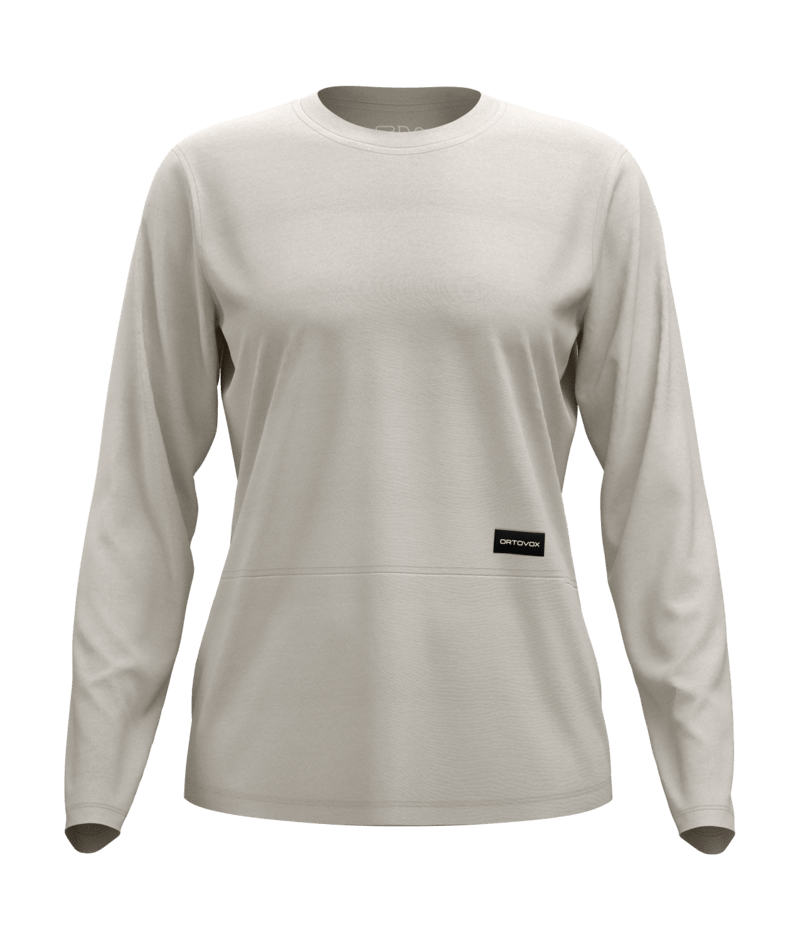 "185 MERINO PATCH LS W" - "white tea"