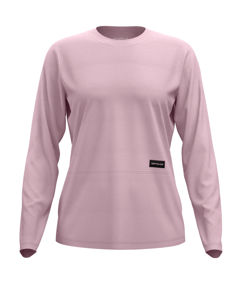 "185 MERINO PATCH LS W" - "dawn rose"