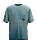 "185 MERINO PATCH PRINT TS M" - "aop green sage"