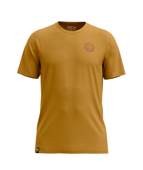 "185 MERINO MTN BADGE TS M" - "dark cumin"