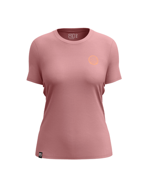 "185 MERINO MTN BADGE TS W" - "dusk rose"