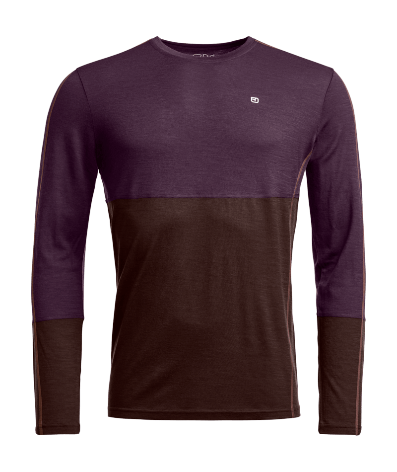 "185 ROCK'N'WOOL LONG SLEEVE M" - "dark wild berry"