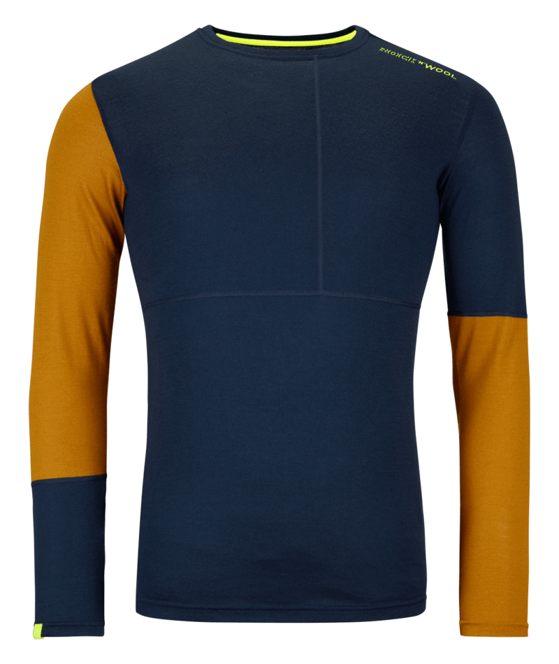 "185 ROCK'N'WOOL LONG SLEEVE M" - "deep ocean"
