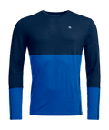 "185 ROCK'N'WOOL LONG SLEEVE M" - "deep ocean"