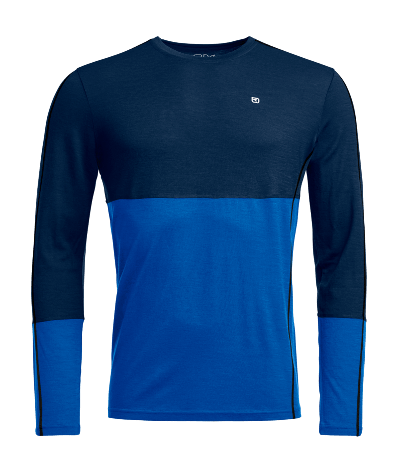 "185 ROCK'N'WOOL LONG SLEEVE M" - "deep ocean"