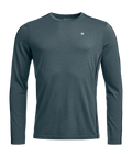 "185 ROCK'N'WOOL LONG SLEEVE M" - "dark arctic grey"