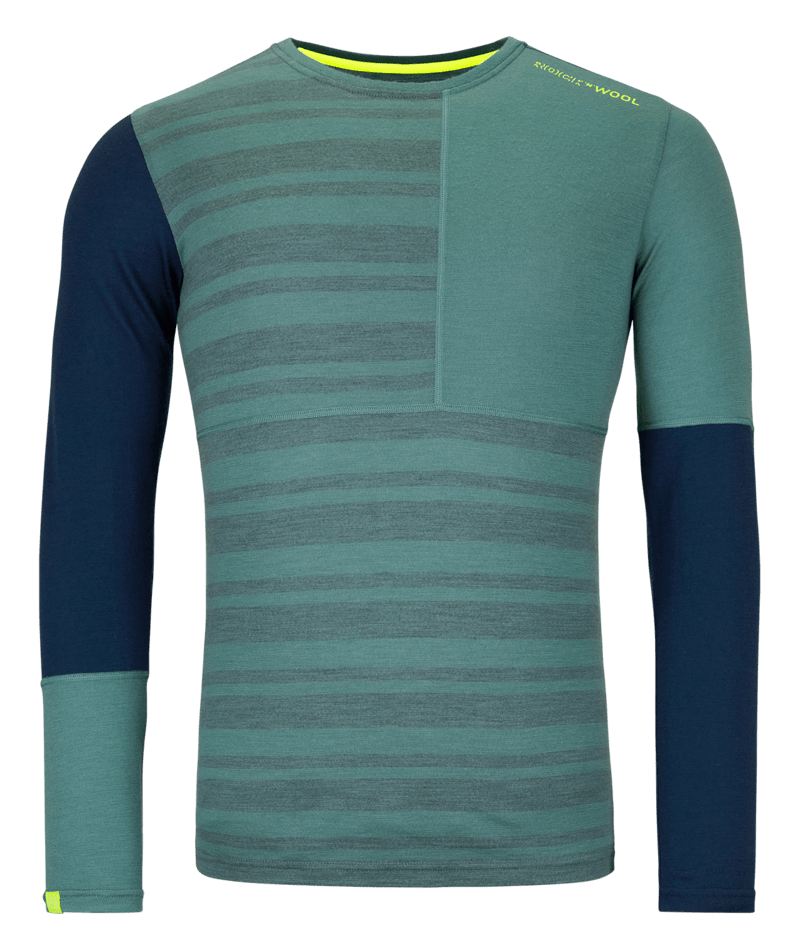 "185 ROCK'N'WOOL LONG SLEEVE M" - "arctic grey"