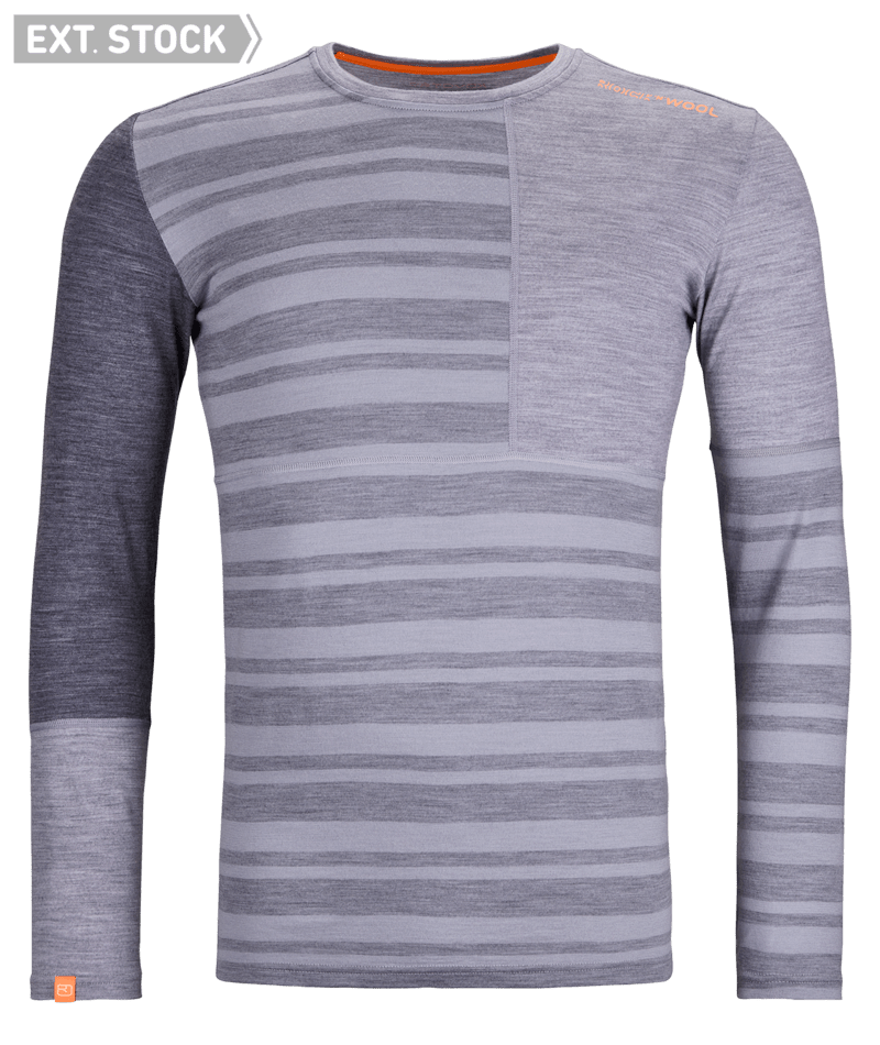 "185 ROCK'N'WOOL LONG SLEEVE M" - "grey blend"