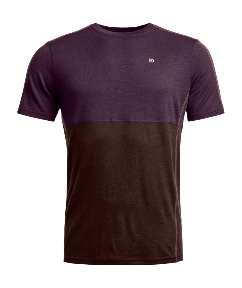 "185 ROCK’N’WOOL SHORT SLEEVE M" - "dark wild berry"