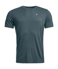 "185 ROCK’N’WOOL SHORT SLEEVE M" - "dark arctic grey"