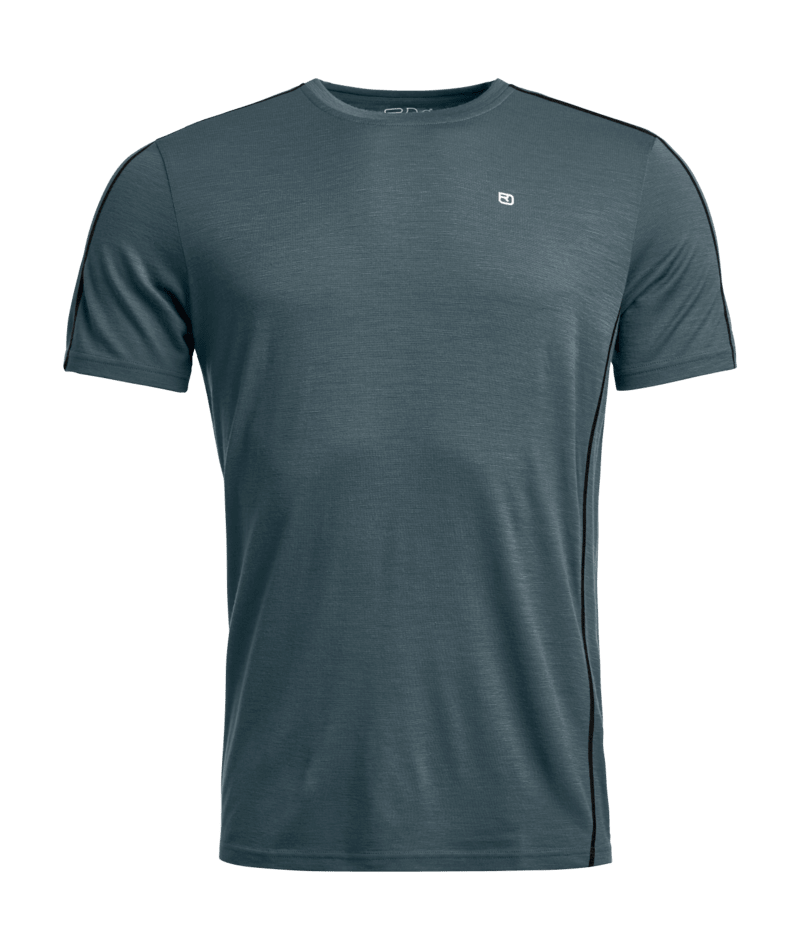 "185 ROCK’N’WOOL SHORT SLEEVE M" - "dark arctic grey"