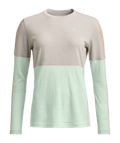 "185 ROCK'N'WOOL LONG SLEEVE W" - "white tea"