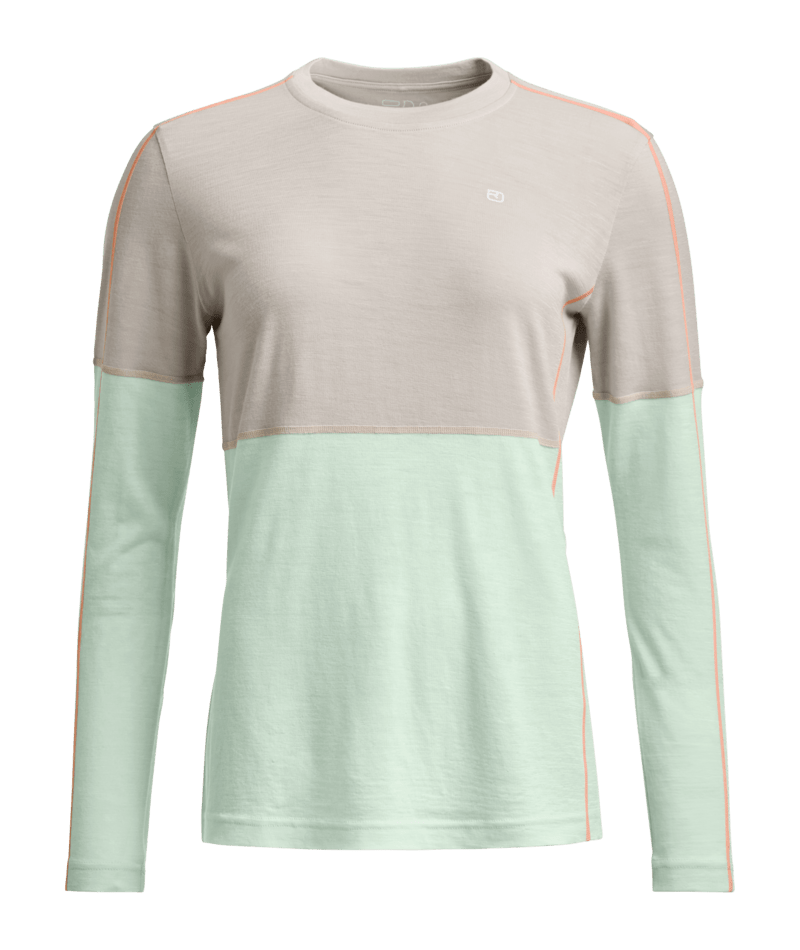 "185 ROCK'N'WOOL LONG SLEEVE W" - "white tea"