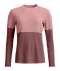 "185 ROCK'N'WOOL LONG SLEEVE W" - "dusk rose"